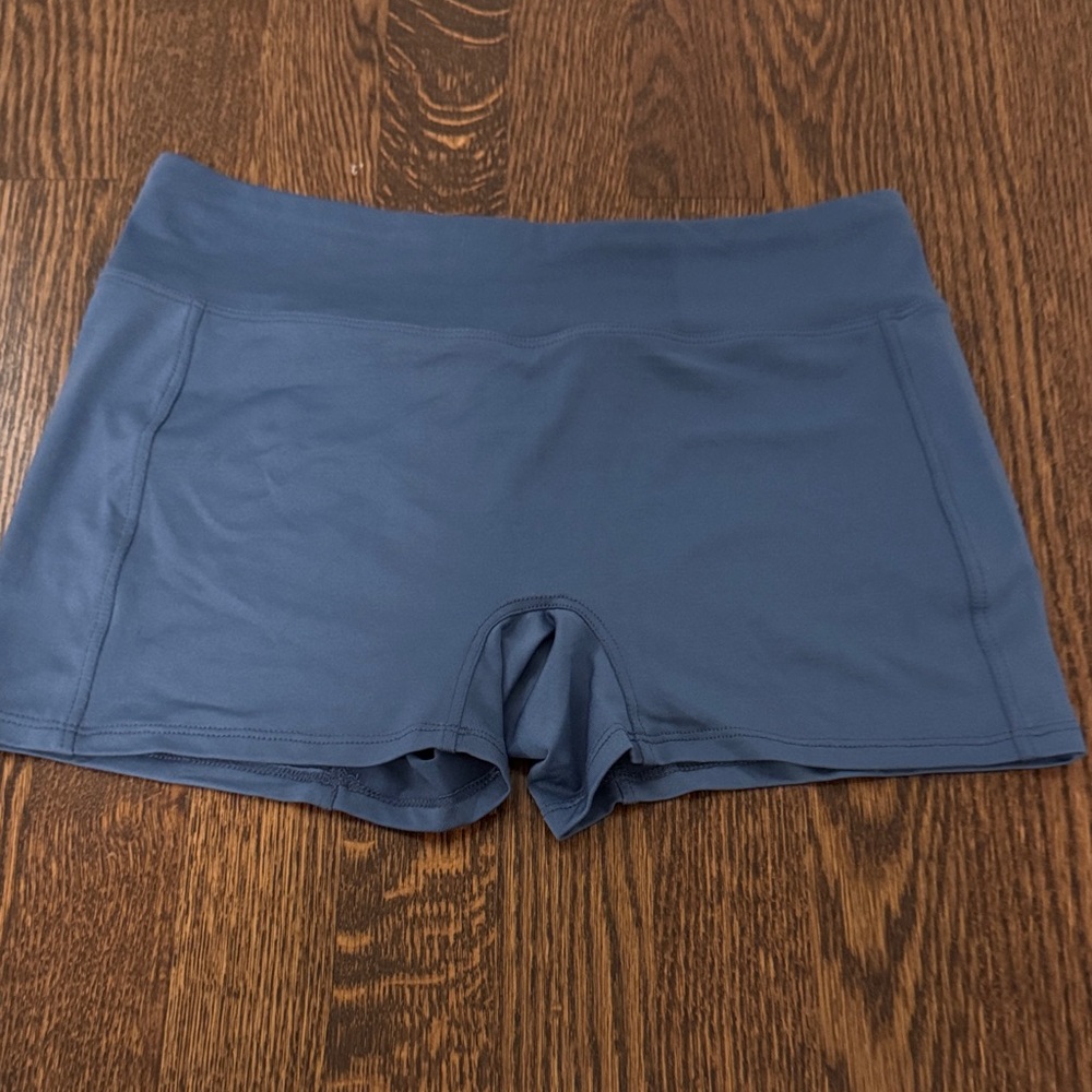 ANGL Slate Blue Women's Bike Shorts